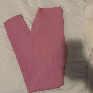 alo yoga pink leggings